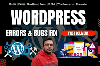 fix wordpress issues, critical errors, debug