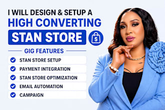 setup stan store website sales funnel stan store design stan store landing page