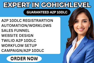 guarantee fix a2p10dlc registration website gohighlevel twilio a2p campaign tcr