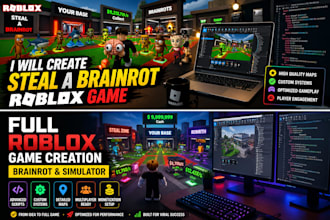 create viral roblox steal a brainrot game, brainrot map, full game