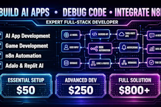 build debug integrate your ai apps games automation with replit base44 adalo n8n