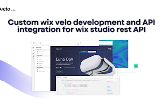 do custom wix velo development and API integration for wix studio rest API