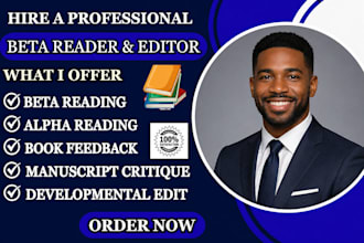 beta read your book, novel, or ebook and provide honest detailed feedback