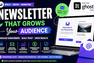 create or migrate ghost cms blog with newsletter setup