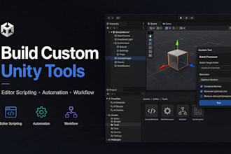 develop advanced unity editor tools and workflow automation