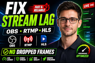 fix stream lag, dropped frames, obs and rtmp issues fast