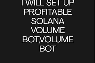 install profitable solana volume bot, volume bot, arbitrage bot, trading bot