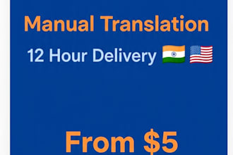 manually translate english to hindi for youtube, blog, website