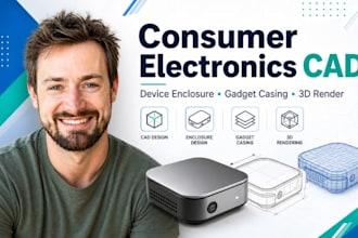 consumer electronics cad, device enclosure, gadget casing, product render 3d pro