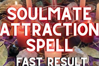 cast soulmate attraction spell, twin flame and true love ritual