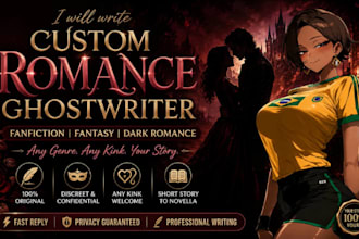 write custom romance, bdsm, kinky nsfw fanfiction and fantasy stories