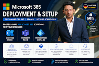 deploy microsoft 365, exchange online, teams and entra id gdpr compliant