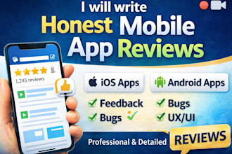 do an honest mobile app rating review and promotion youtube app marketing