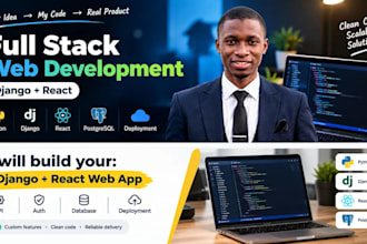 build your website with django, react and postgresql
