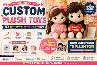 custom plush toys for birthday anniversary and surprise gift