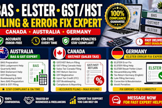 fix bas elster errors germany canada australia and gst hst filing