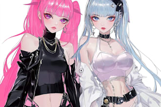 do anime character art