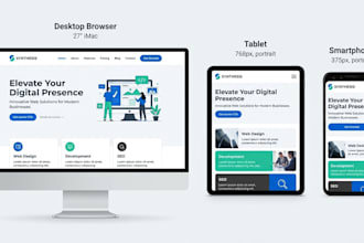 design responsive website UI UX layouts