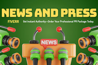 write, publish and distribute your press release for maximum exposure to medias