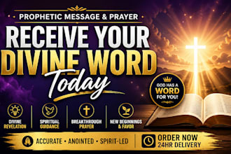 give you prophetic word of god and pray for you