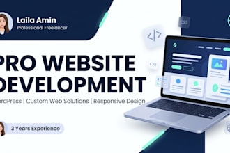 build a professional website with wordpress and custom web development