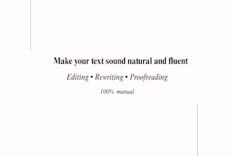 rewrite your text to sound natural and fluent