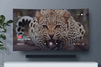android iptv app branding with logo ios app smart tv samsung tizen with panel