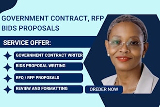 find rfps, write government contract bids proposal, rfi, rfq proposal response