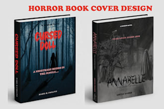 design a horror or psychological thriller book cover