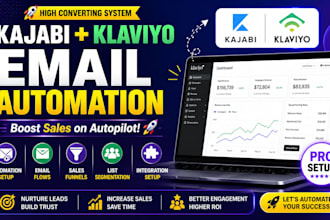 setup kajabi klaviyo email marketing automation