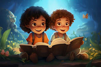 children book illustration and children book illustration