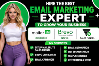 setup mailerlite sales funnel brevo crm expert email campaign email automation