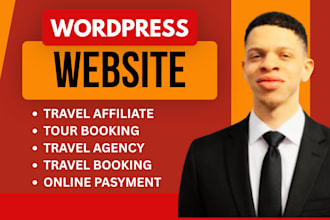 build wordpress travel agency website tour travel agency booking website