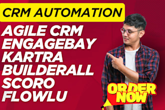 integrate agile crm apptivo engagebay kartra builderall scoro flowlu zapier n8n