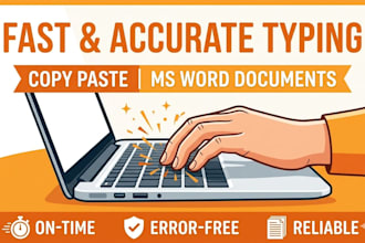 do data entry, typing, copy paste and ms office work