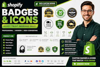 setup shopify barges and icon px trust iconic social bar xb iconito seowill