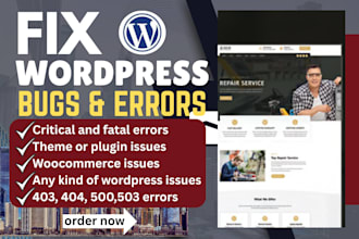 fix word press website malwares removal, issues, error