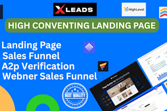 migrate gohighlevel webinar sales funnel automation SMS marketing a2p xleads VA