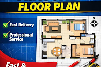 create floor plans or 2d drawings for you and support you as project coordinator