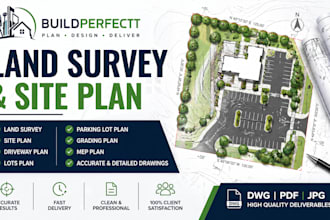 land survey site plan driveway plan lots plan parking lot grading plan mep