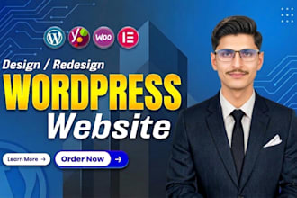 design a modern and professional wordpress website