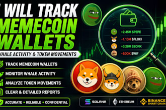 do meme coin analysis, track crypto wallets and copy trading