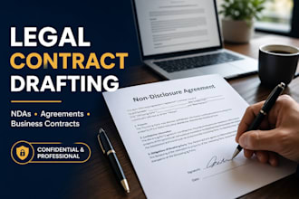 draft professional legal contracts, ndas, and business documents