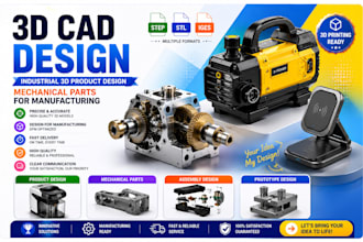 3d cad product design cad modeling mechanical industrial design for 3d printing