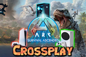 create custom cluster setup for ark asa with crossplay support