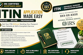 obtain itin from irs as a caa agent in 1hour