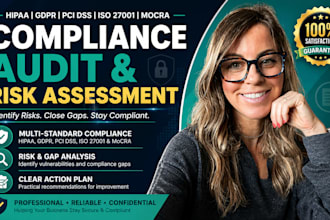 do hipaa gdpr pci dss iso 27001 and mocra compliance audit and risk assessment