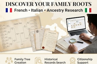 research french italian genealogy family tree history ancestry citizenship