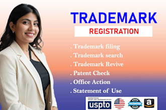 do your trademark filing, patent, sou, office action and search review