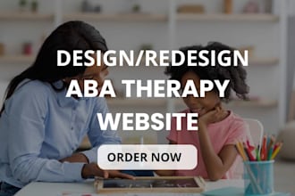 design aba therapy website autism therapy site or redesign aba therapy website